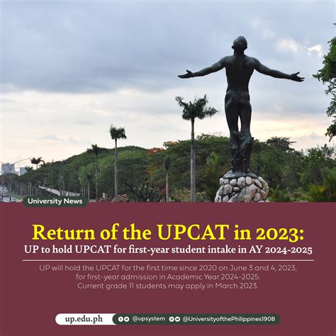 Return of the UPCAT in 2023 – University of the .